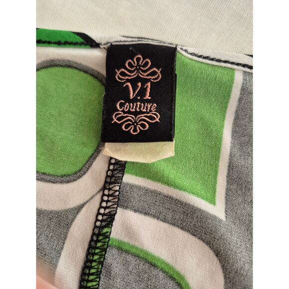 V.1 Couture Retro 60s Mod Dress Small Bold Colors Geometric Mid Century Hippy - Picture 5 of 9